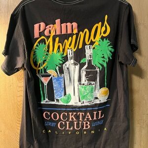 Men’s medium Palm Springs Cocktail Club Black T-Shirt